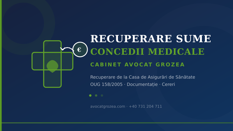 Recuperare Sume Concedii Medicale